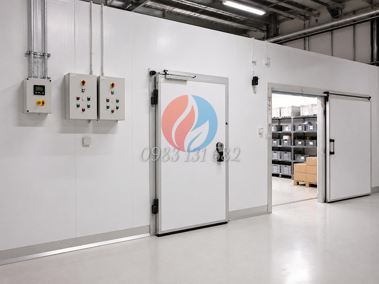 Cấu hình lắp vách Panel phòng kỹ thuật & kho lạnh